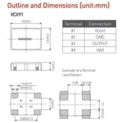 希華晶振,進口壓控晶振,VCX91晶振