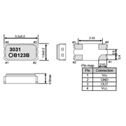 愛普生晶振,SG-3031CM晶振,四腳貼片晶振